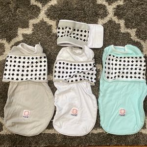 Set of 3 Nanit Sleep Sack Swaddle plus one Breathing Band